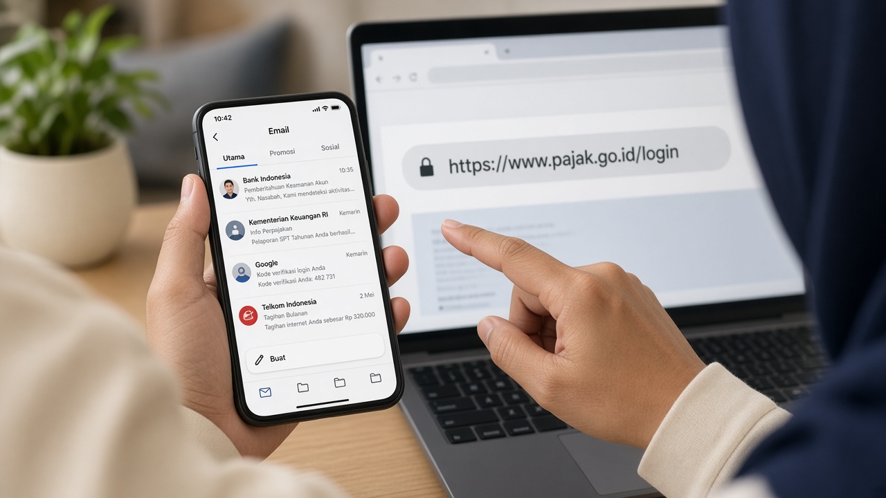 Checklist cara mengenali phishing AI sebelum membuka tautan